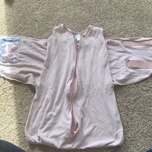 Halo sleep sack swaddle light pink - 3-6 months small, used condition